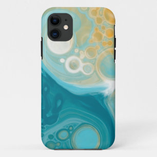 Blue Waves und Sandy Brown Fluid Art Case-Mate iPhone Hülle