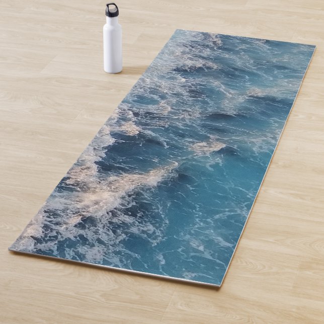 Blue Waves Yogamatte (Beispiel)
