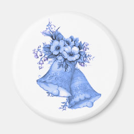 Blue Wedding Bells Magnet