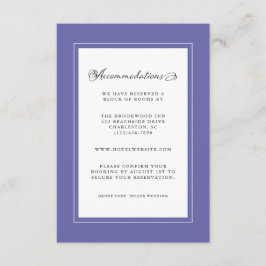 Blue Wedding Detail Moderne schicke Grenzen Begleitkarte