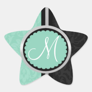 Blue Wedding Einladung Umschlag Aufkleber