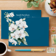 Blue Wedding Envelope