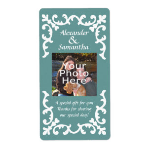 Blue Wedding Geschenk oder Gefälligkeitskennzeichn