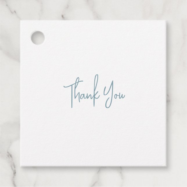 Blue Wedding Geschenkanhänger (Vorderseite)