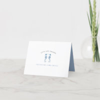 Blue Wedding Seepferd Vielen Dank Karten