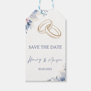 Blue Wedding Spring Einladungspaket Geschenkanhänger