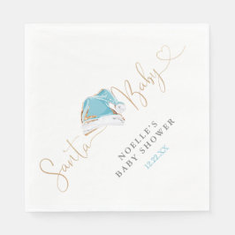 Blue Weihnachtsmannmütze Weihnachts Weihnachtsdusc Serviette