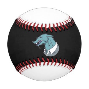 Blue Werewolf Schwarzweiß-Baseball Baseball