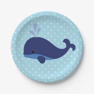 Blue Whale Baby Duschpapier Teller
