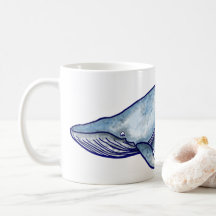 Blue Whale Coffee Tasse
