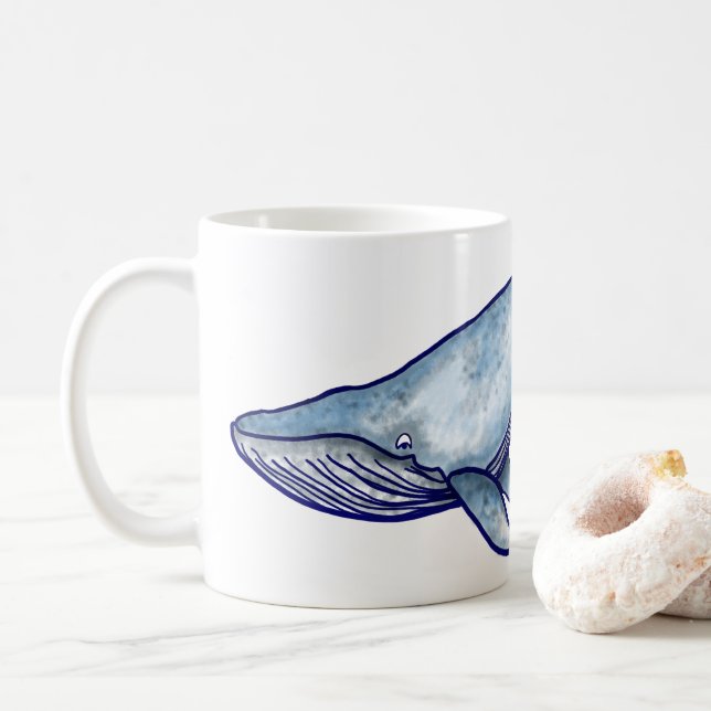 Blue Whale Coffee Tasse (Mit Donut)