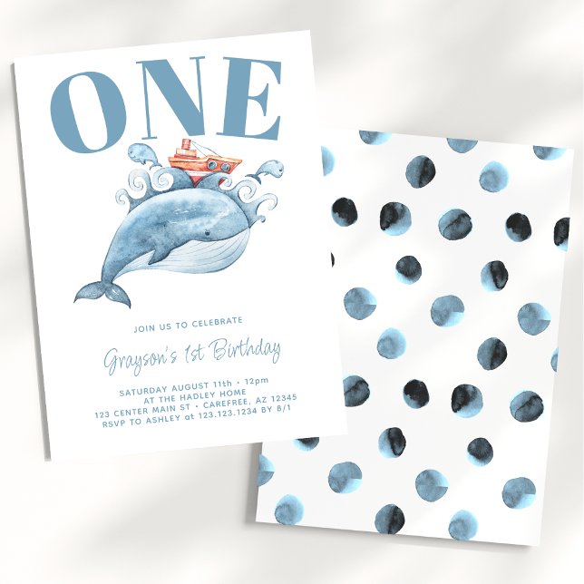 Blue Whale Einladung zum Geburtstag (Von Creator hochgeladen)