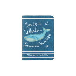 Blue Whale Nautical Beach Urlaub | Individuelle Na Passhülle