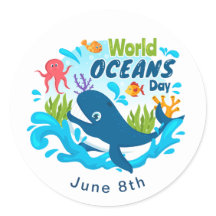 Blue Whale Octopus Custom Text