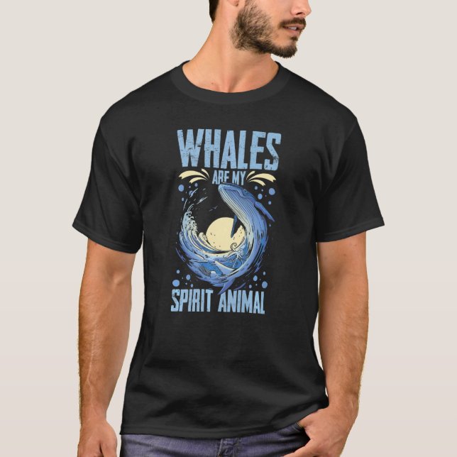 Blue Whale Tail Humpback Whales Quotes Right Anima T-Shirt (Vorderseite)