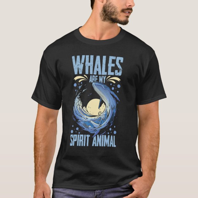 Blue Whale Tail Humpback Whales Quotes Right Anima T-Shirt (Vorderseite)