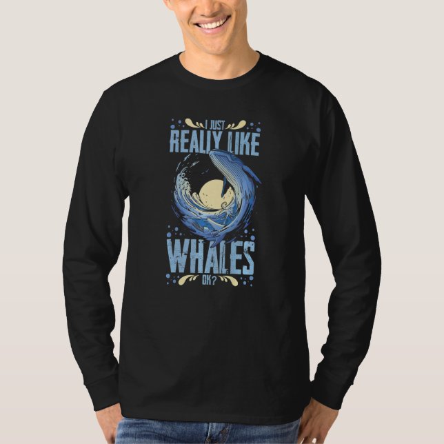 Blue Whale Tail Humpback Whales Quotes Right Anima T-Shirt (Vorderseite)