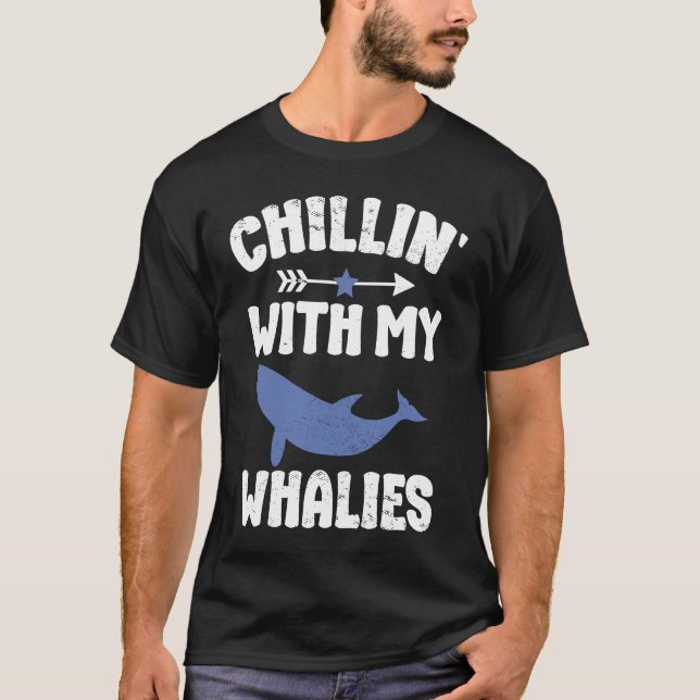 Blue whale watching cetacean  1 T-Shirt (Vorderseite)