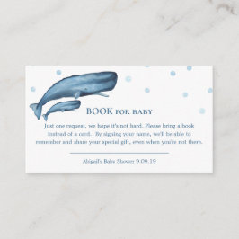 Blue Whales Ocean Book for Baby Begleitkarte
