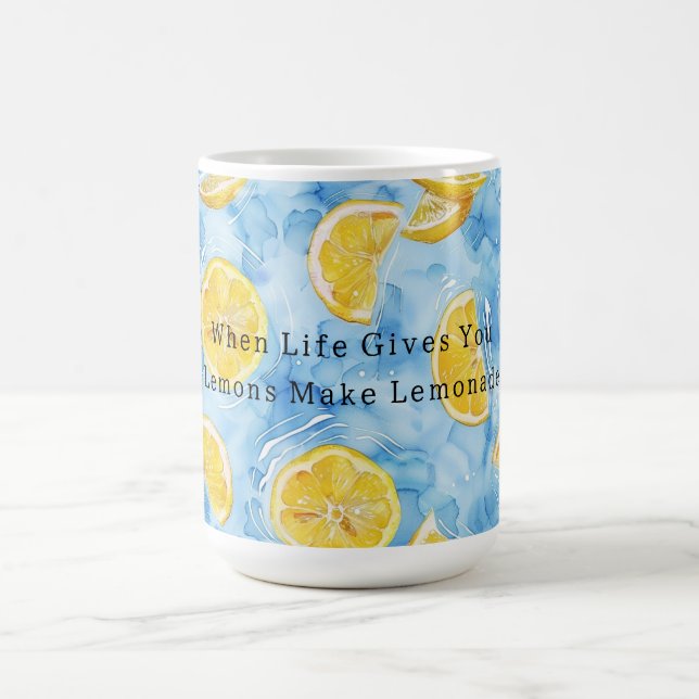 Blue When Life Gives You Lemons Lemonade Kaffeetasse (Mittel)