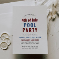 Blue White and Red 4. Juli Pool Party