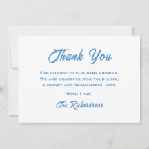 Blue White Baby Shower Fun Trendy Adventure wartet