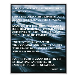 BLUE WHITE BLACK HAPPY THANKSGIVING PSALMS 100 FOTODRUCK
