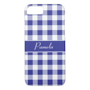 Blue White Buffalo Kariertes Muster personalisiere Case-Mate iPhone Hülle