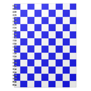 Blue & White Checkered CUSTOM Notizblock