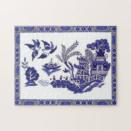 Blue & White China Blue Willow Design Puzzle