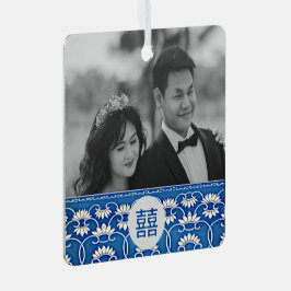 Blue & White Chinoiserie - Hochzeit Ornament Aus Metall