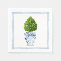 Blue & White Chinoiserie Topiary