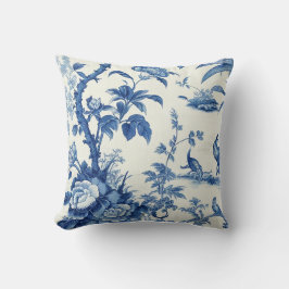 Blue & White Chinoiseries Kissen