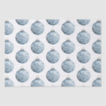 Blue White Christmas Snowflakes Ornamente Seidenpapier<br><div class="desc">Blaue weiße Weihnachtsschmuck</div>