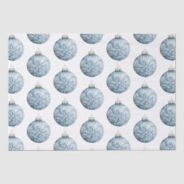 Blue White Christmas Snowflakes Ornamente Seidenpapier