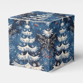 Blue White Christmas Tree Holiday Geschenkboxen Geschenkschachtel