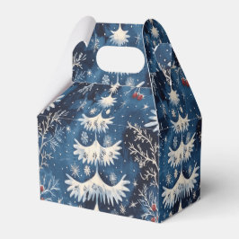 Blue White Christmas Tree Holiday Geschenkboxen Geschenkschachtel