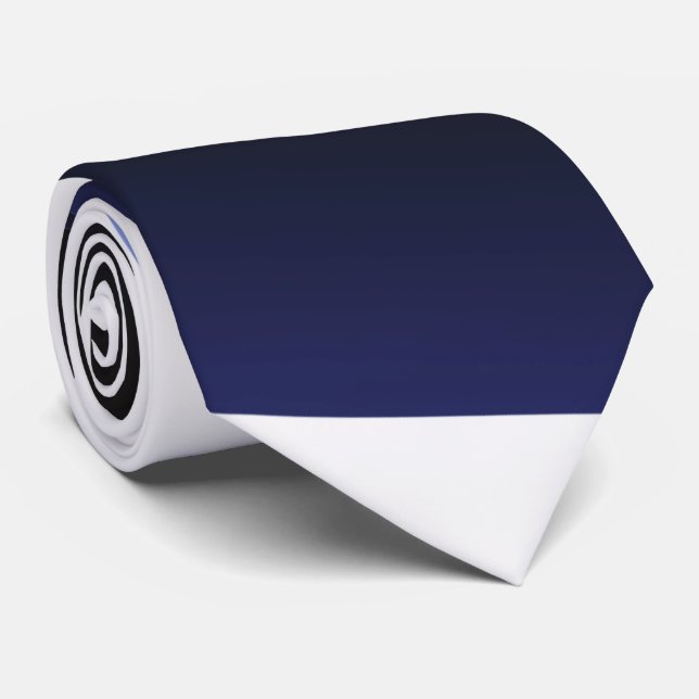 Blue & White Classic Krawatte (Gerollt)