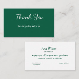 Blue White Classic Vielen Dank für Ihre Visitenkar Visitenkarte