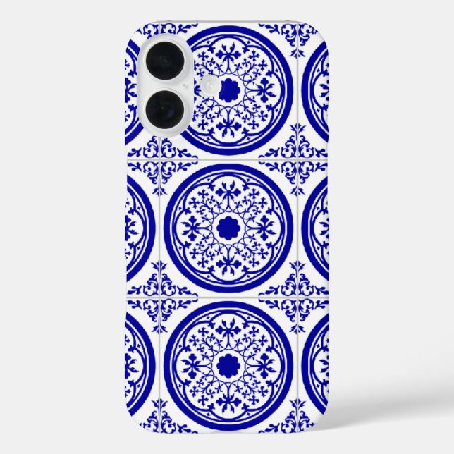 Blue White Delft Inspiriert Imitate Tile iPhone 7  Case-Mate iPhone Hülle (Rückseite)
