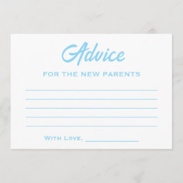 Blue White Fee Fun Trendy The Boy Baby Dusche Hinweiskarte