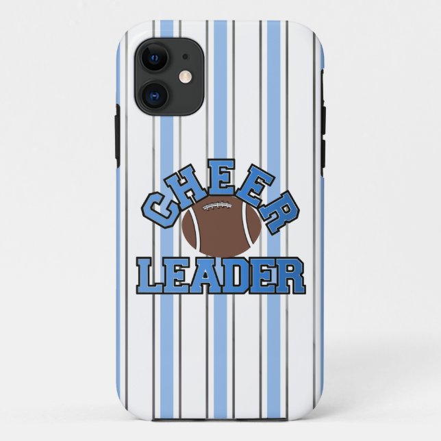 Blue & White Football Cheerleader iPhone 5 Fall Case-Mate iPhone Hülle (Rückseite)