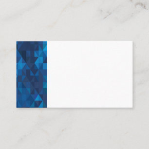 Blue/White Geometric Prism Business Cards Visitenkarte