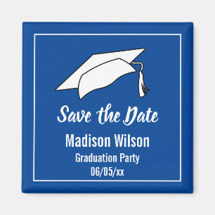 Blue-White-Graduation-Party Magnet