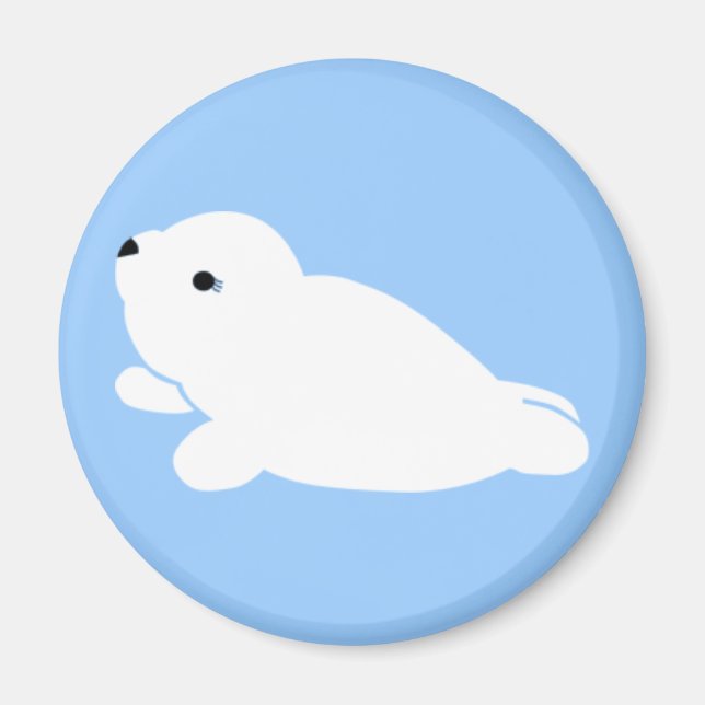 Blue White Harp Magnet (Vorne)