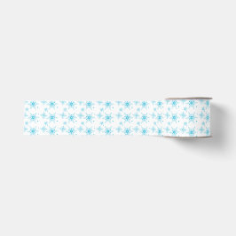 Blue White Mini Mix Snowflake Weihnachten Ripsband