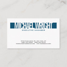 Blue White Modern Schlicht Simple Minimalistisch B