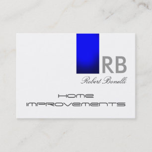 Blue White Monogram Zuhause repariert Business Car Visitenkarte