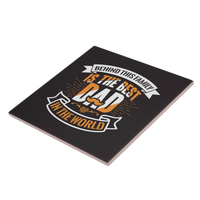 Blue White Orange Vathers Day Family Der beste Vat Fliese (Seite)