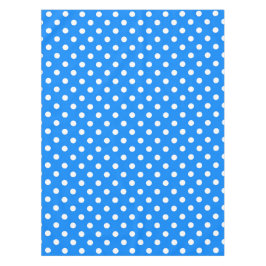 Blue White Polka Dots Design Tischdecke